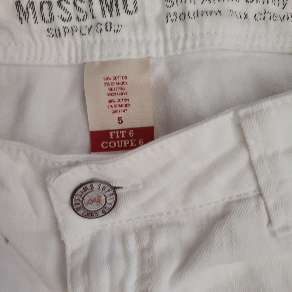 HP🔥🔥Really white distressed ripped jeans sz 5 - Picture 4 of 7